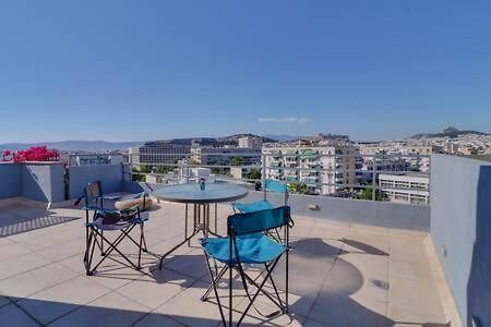 Studio With Private Terrace And View Of Acropolis! 아테네 외부 사진